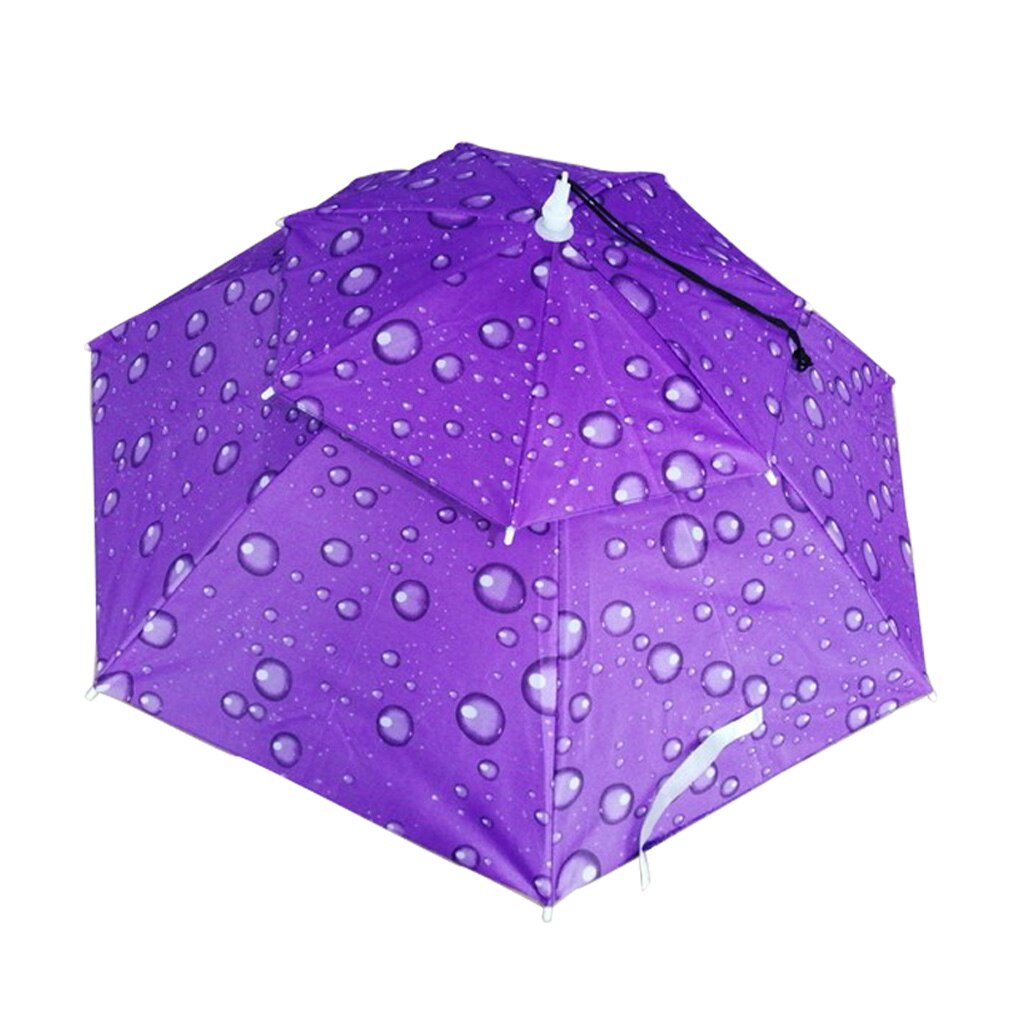 Vissen Paraplu Hoed Wandelen Strand Camping Hoofddeksels Cap Opvouwbare Zonnebrandcrème Schaduw Hoofd Paraplu Mini Leuke Paraplu