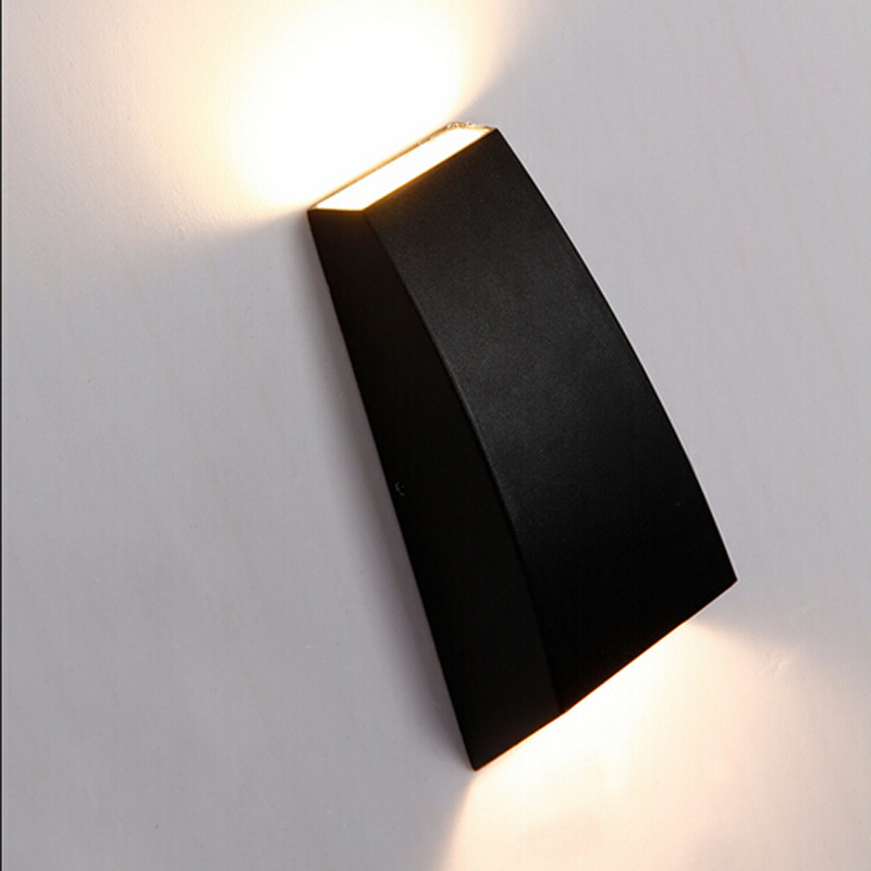 Outdoor Waterdichte Led Wandlampen Up En Neer Wandlamp AC90-260V 2*3W Cob Lamp Aluminium Binnenplaats Tuin veranda Gang Lichten