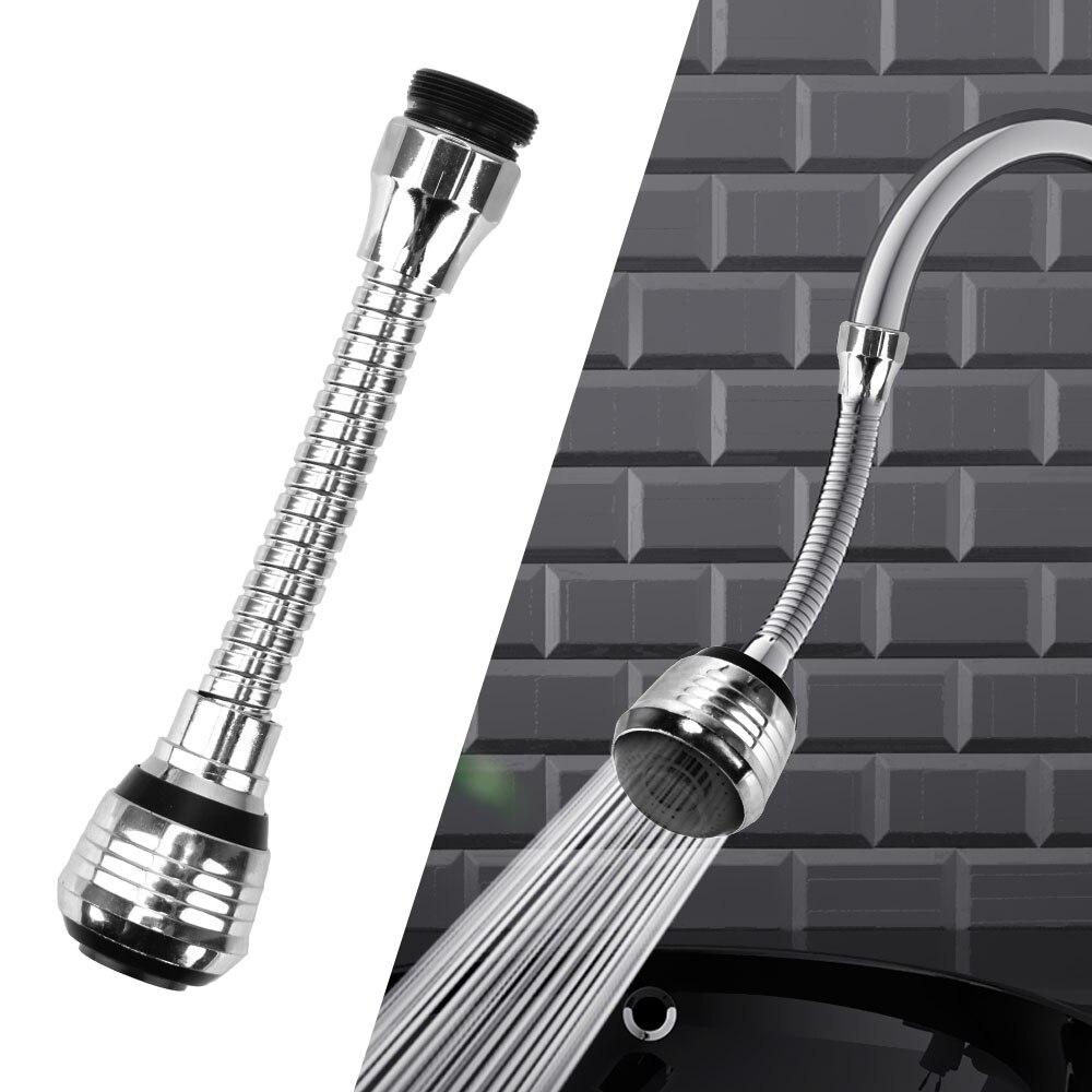 Filter Tap Adapter 360 Degree Rotating Bubbler High Pressure Nozzle Water Saving Faucet Extender 2 Modes Adjustable