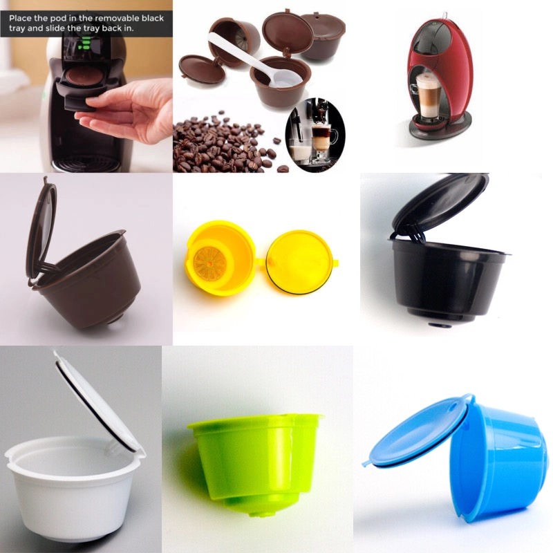 1Pcs/4Pcs Herbruikbare Koffie Capsules Cup Filter Voor Dolce Gusto Koffie Machines 6 Kleuren