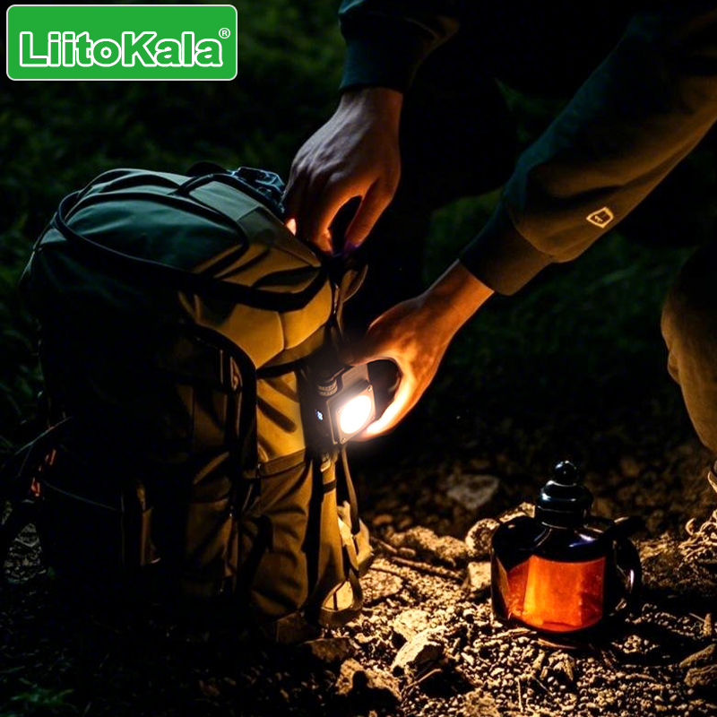 Liitokala xy -009 bærbar udendørs arbejdslampe med indbygget genopladeligt batteri til kraftig lysbelysning.