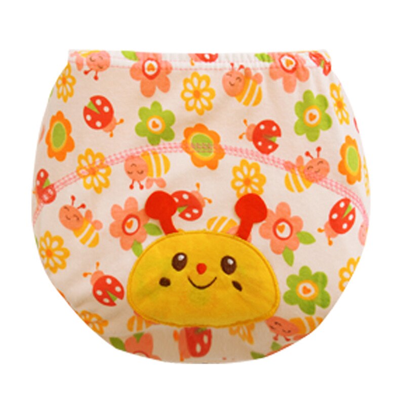 Lovely Cartoon Animal Baby Boys Girls Crawling Bread Pants Learning Pants Newborn Infant Cotton Underwear Leak-Proof Diapers