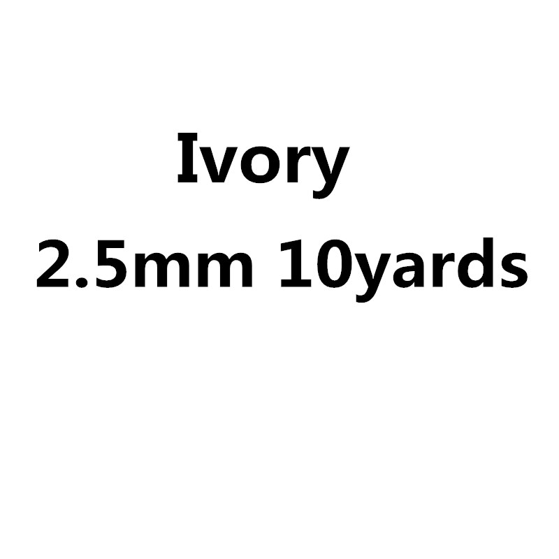 Cuerda de algodón trenzada para decoración hecha a mano, cordón para manualidades, cordón de cordón, cordón, cordón de hilos, 2mm, 2,5mm, 3mm, 10 yardas: 2.5mm ivory