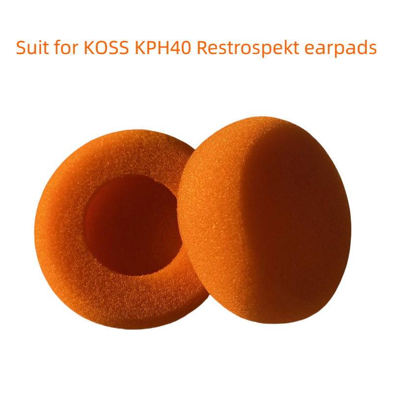 Pak voor KPH40 Restrospekt hoofdtelefoon oorkussen geschikt voor 35mm 38mm 40mm Speaker driver units vervanging hoofdtelefoon oorkussens: oranje
