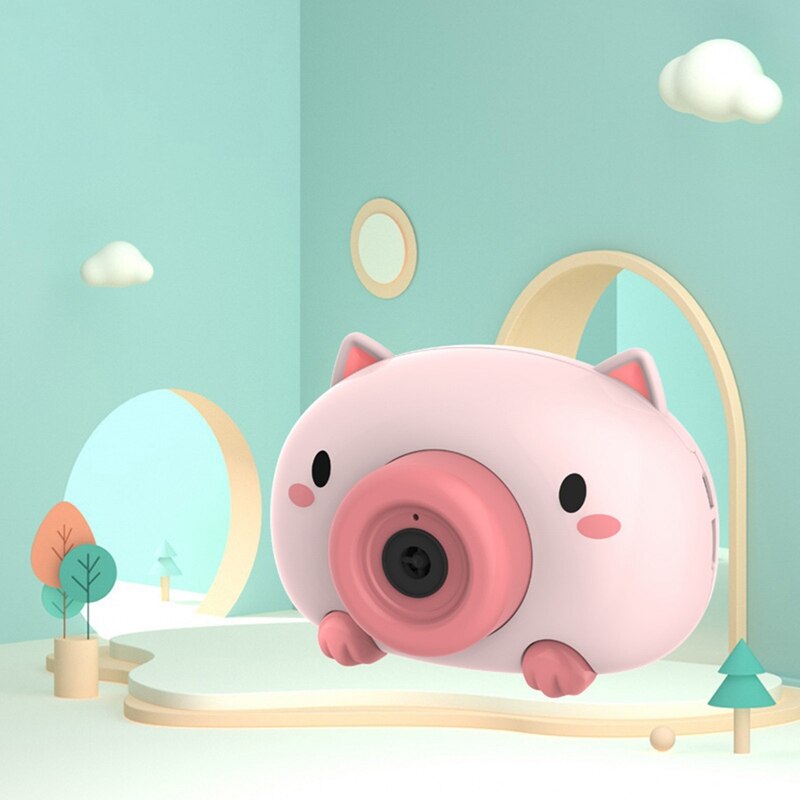 Cartoon Dier Automatische Bubble Machine Voor Lente Uitje Bubble Blazen Camera Muziek Speelgoed Kinderen Buiten Spel: TOY11821H03