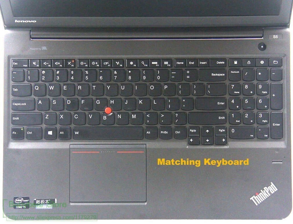 Lenovo ibm thinkpad edge  e540 e530 e530c e531 e535 e540 t540 w540 l540 näppäimistön suojus ihon tpu 15.6 tuumaa