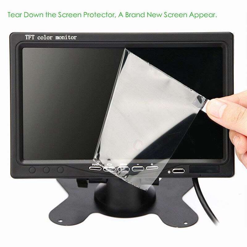 12 V-24 V 7 pulgadas TFT LCD Color HD Monitor para coche CCTV retrovisor cámara de respaldo