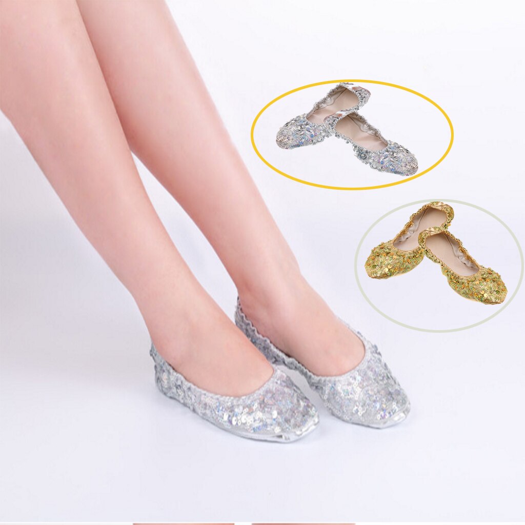 PU Leather Belly Dance Shoes Wear-resistant Yoga Shoes For Adult Children