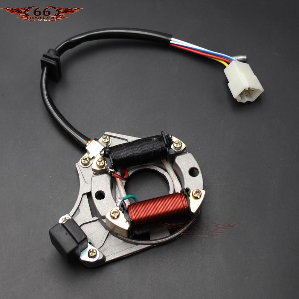 ATV Quad STATOR IGNITION MAGNETO PLATE For 50CC 70CC 90CC 110CC 125CC Chinese 2 Coil Taotao Coolster Sunl JCL PPZAN: C