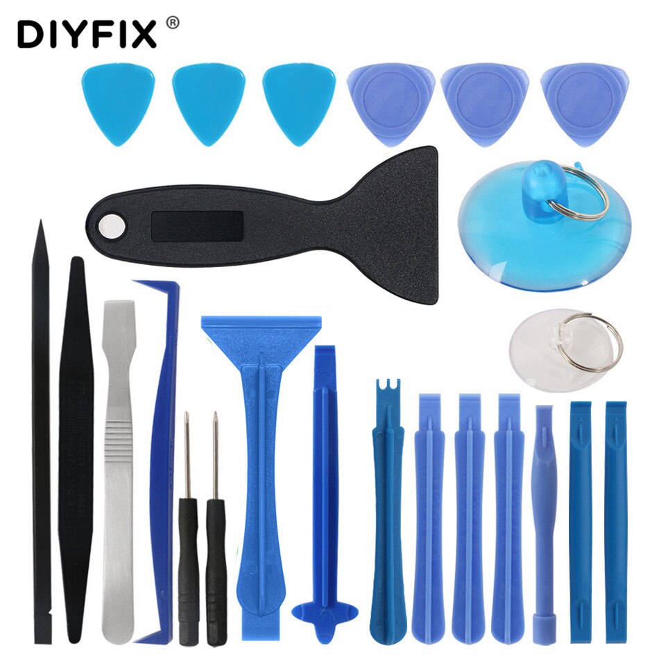 DIYFIX Mobile Phone Repair Tools Opening Screwdriver Set for iPhone MacBook Xiaomi Tablet PC Small Toy Disassemble Hand Tool Kit: 24 in 1