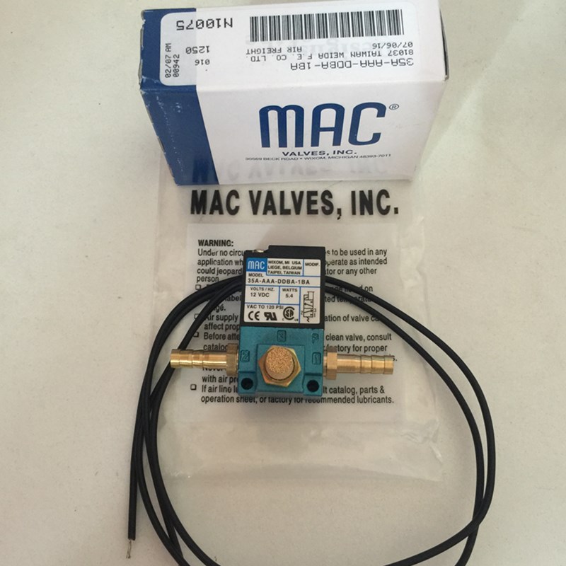 12v MAC 3 Port Electronic Boost Control Solenoid Valve 35A-AAA-DDBA-1BA 5.4W with brass kits