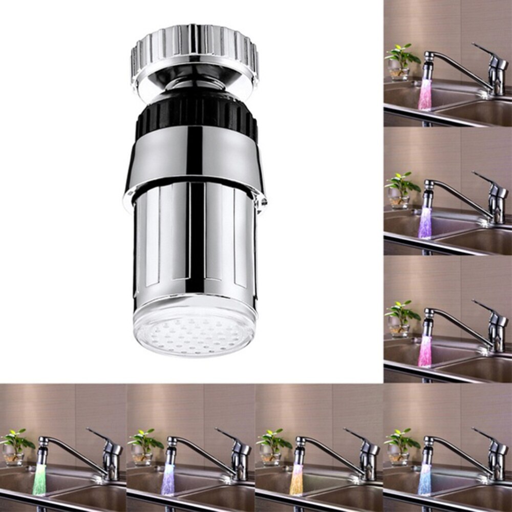 Three Color LED Lamp Pattern 360 Degrees Rotation Colorful LED Lamp