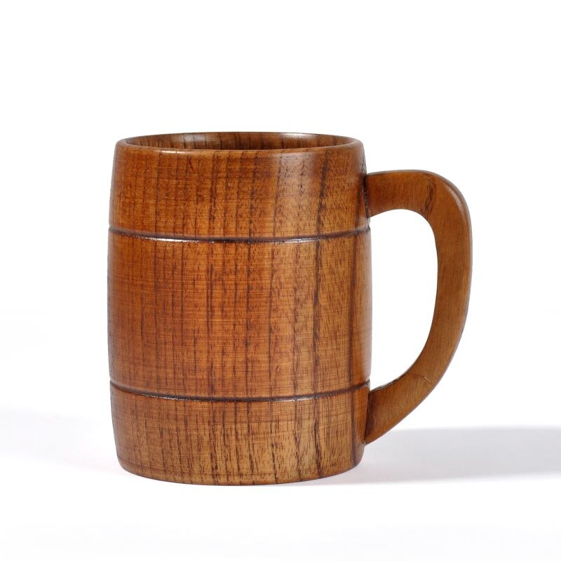 320ml Classic Style Natural Wood Cup Wooden Beer Mugs Drinking For Party Novelty Eco-friendly Drinking Supplies Tools: Default Title
