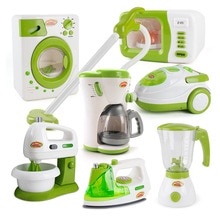 Mini jouets de cuisine presse-agrumes en fer électronique Machine à café Machine à laver aspirateur mélangeur appareils ménagers jouets