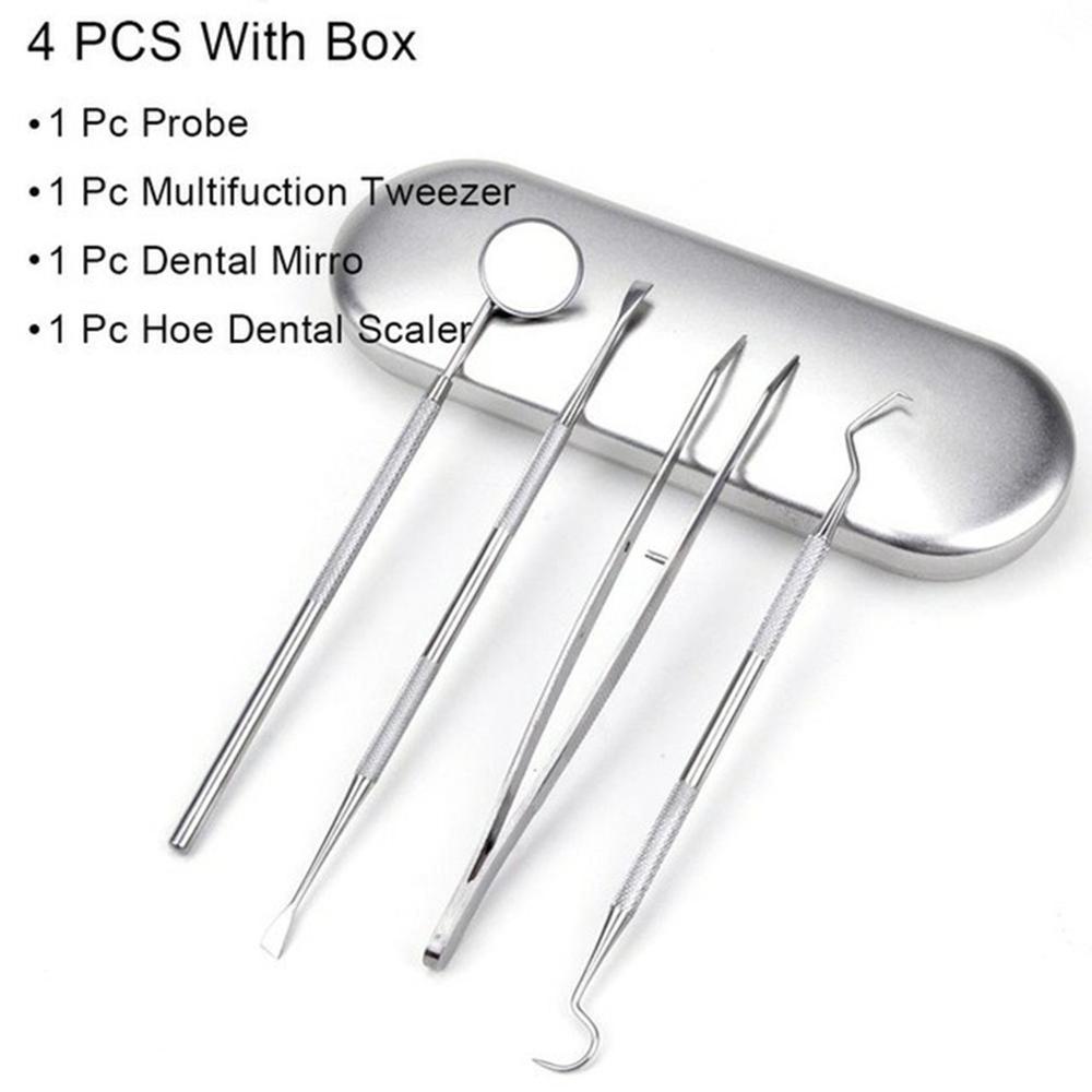 Dentista herramientas utensilio para cuidado bucal inoxidable Acero aparatos dentales cálculo Dental removedor de diente Herramientas de limpieza