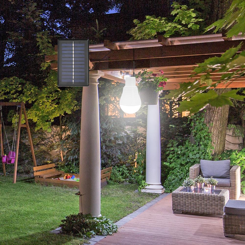 Lampes solaires portables, 15W 300lm, faible consommation d'énergie, Rechargeable par USB, éclairage d'extérieur, longue durée de vie