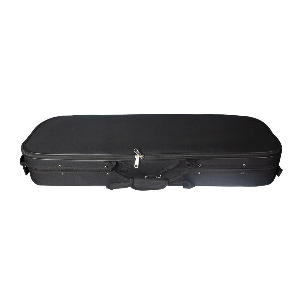 Étui pour violon en toile, résistant à la pression, Oblong, taille 1/2, avec fermeture éclair, noir