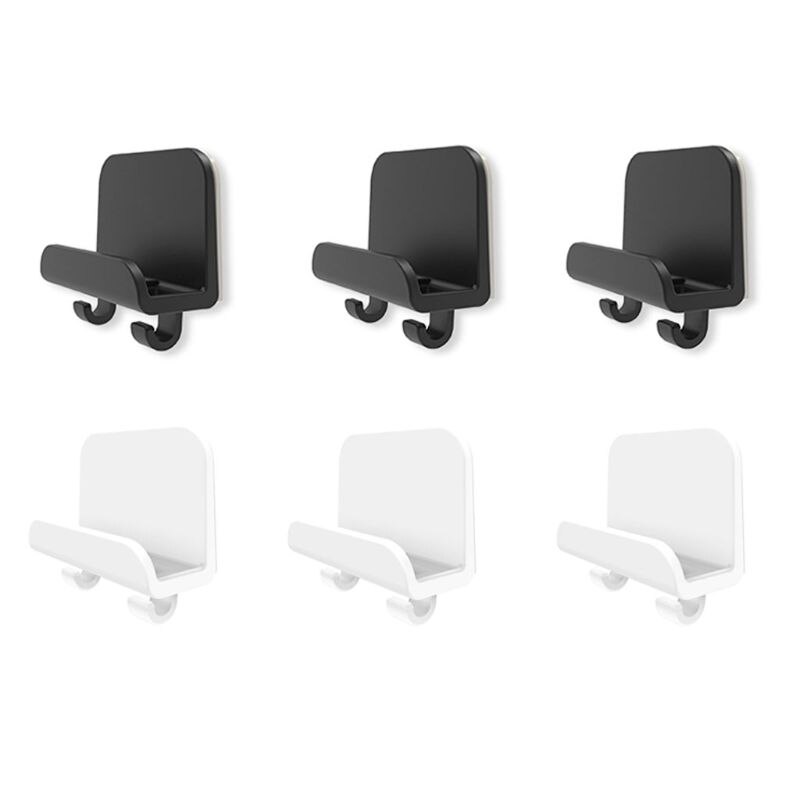 3x Adhesive Phone Tablet Holder Wall Mount Stand Hook Cradle for iPad Cellphone support Storage cables home Hook hanger