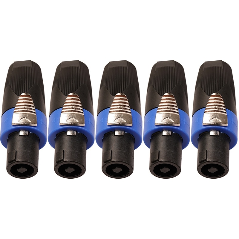 10Pcs 4 Pin Speaker Power Amplifier Connector NL4FC 4 Pole 4 Cores Male Plug o Loudspeaker AC Power Plug Connector