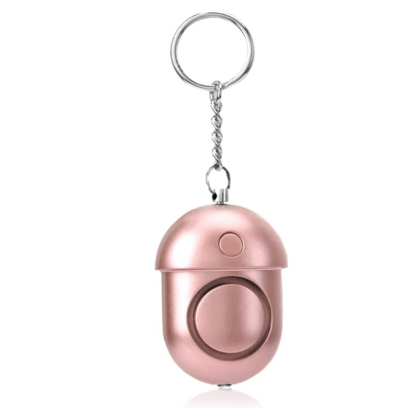 Personal Alarm Attack Alarm,130Db Personal Security Alarm Keychain With LED Emergency Survival Anti-Rape Siren,Rose Gold: Default Title