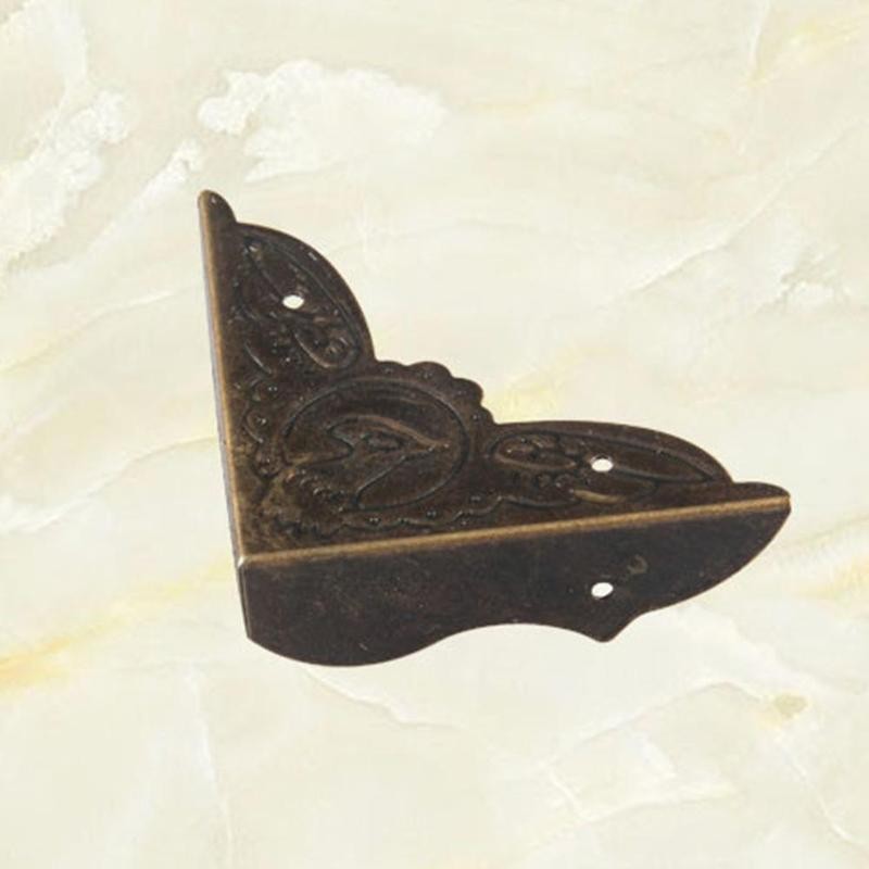 1pc Antique Corner Protector Corner Protectors Table Iron Four Protector Corners Desks Boxes Wrap Antique Corner Jewelry P8N9