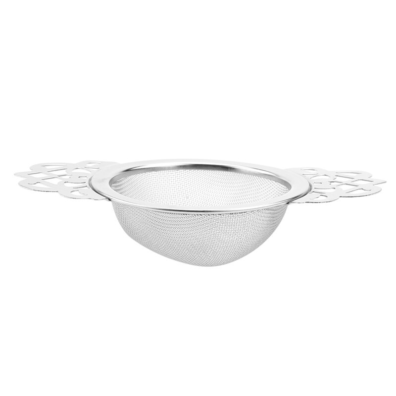 ! Tea Strainers With Drip Bowls (2-Pack), Stainless Steel Loose Leaf Tea Strainers