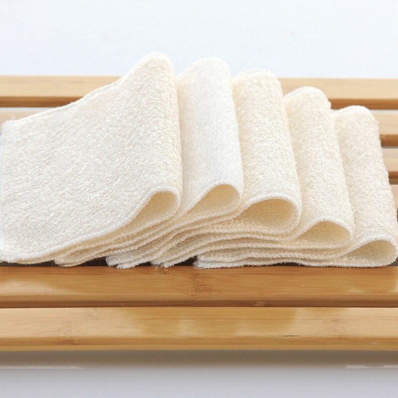 6Pcs 20x25cm White Dish Cloth Solid Color Kitchen Cleaning Towel Thick Rag Absorbent Scouring Pads