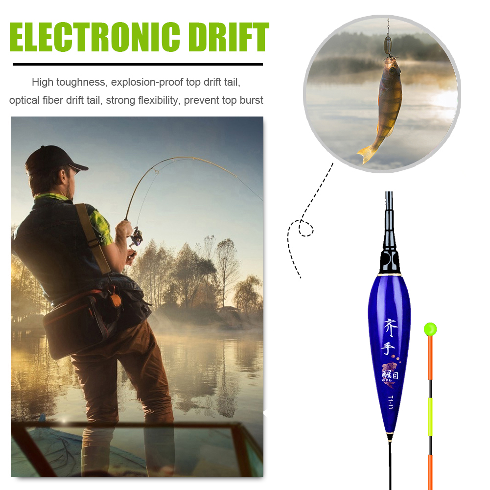 LED Electric Float Light Fishing Floats Electric Luminous Bobber Floats Light Electronic Floats with Battery