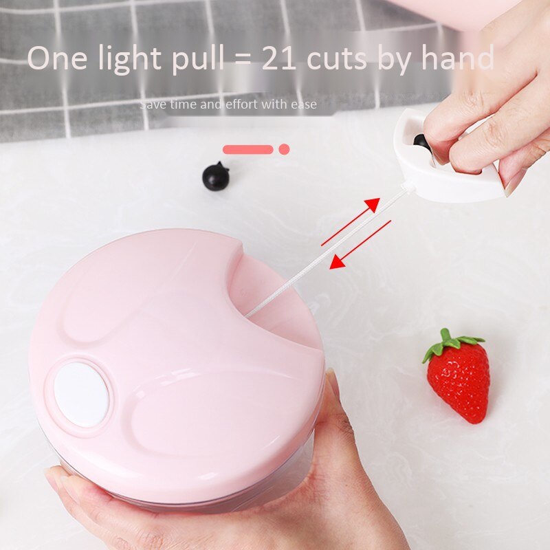 Hand Held Vegetable Chopper Kitchen Multi-Functional Household Vegetable Chopper Vegetable Chopper Filling Machine Cooking Machi
