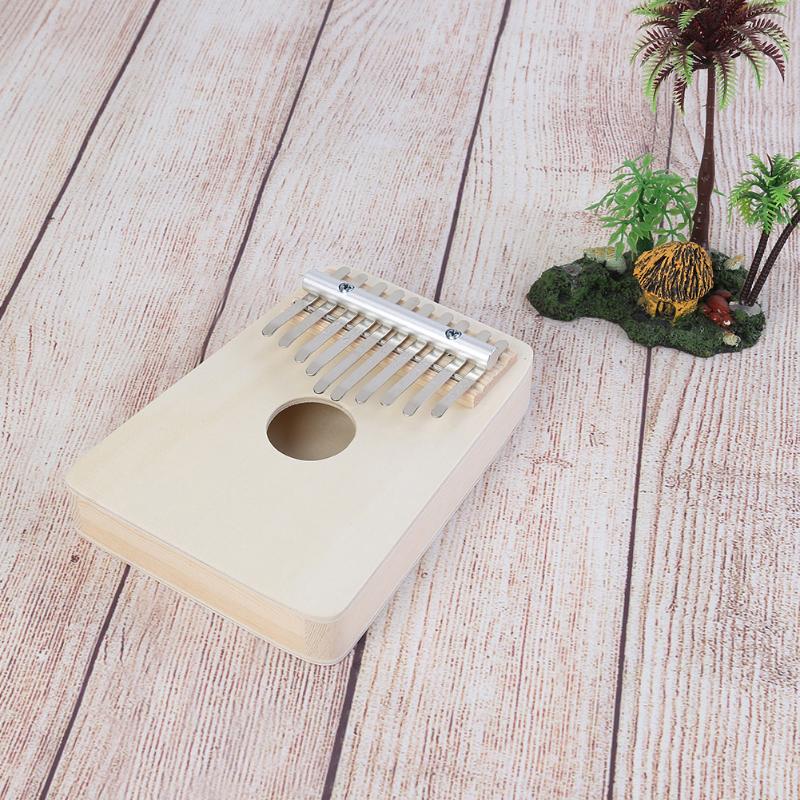 Beginner 10 Keys Kalimba DIY Kit Basswood Thumb Piano Handmade Set w/o Tuner Children Handmade Set Musical Instrument