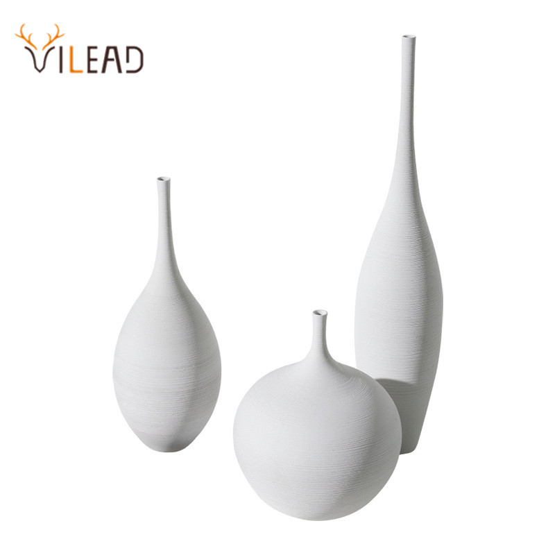 Vilead moderne zen porcelænsvase keramisk urtepotte stue boligindretning kontor interiør nordisk indretning ornamenter håndværk
