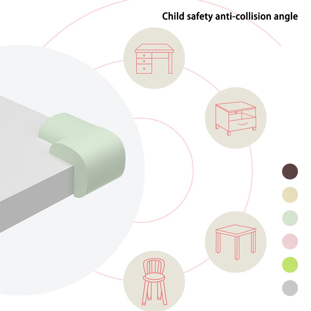 10 Uds. Muebles protectores de seguridad para bebés protección de esquinas protección de seguridad para niños protección de la esquina de la Mesa tira esquinas de borde suave para niños