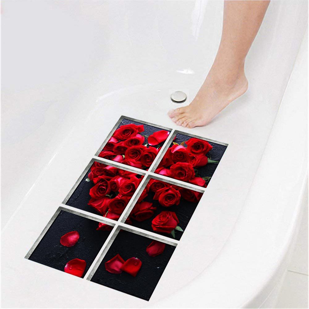 3D Badewanne Selbst-Klebstoff nicht-Unterhose Umweltschutz Aufkleber freundlicher Badewanne Wasserdicht Verschleiß-beständig Wc Aufkleber: 004