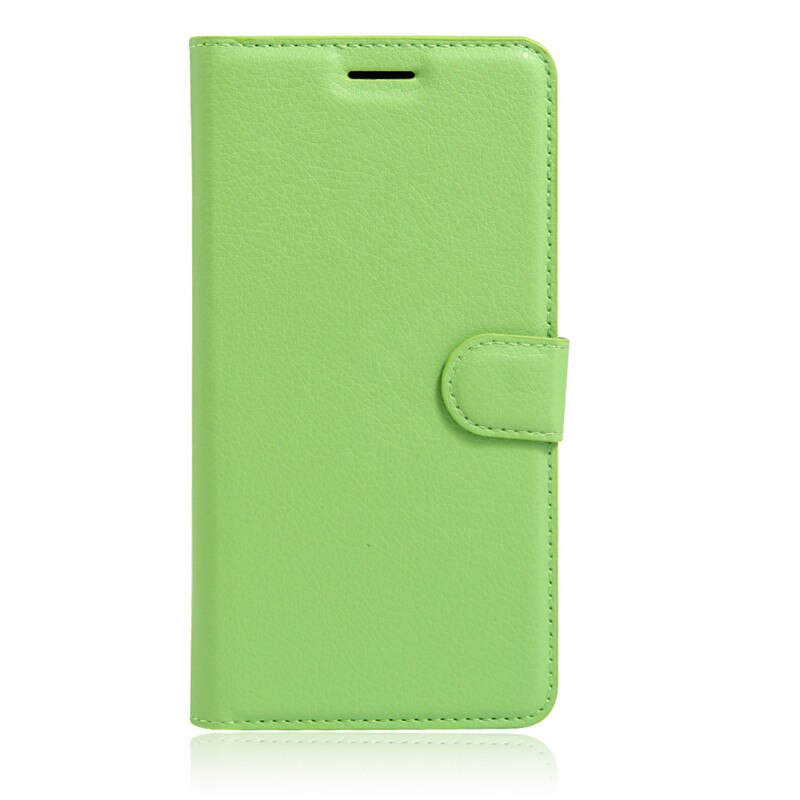 Funda trasera de cuero PU de lujo para ZTE A510 funda para ZTE Blade A510 A 510 funda protectora abatible bolsa de piel con ranuras: green