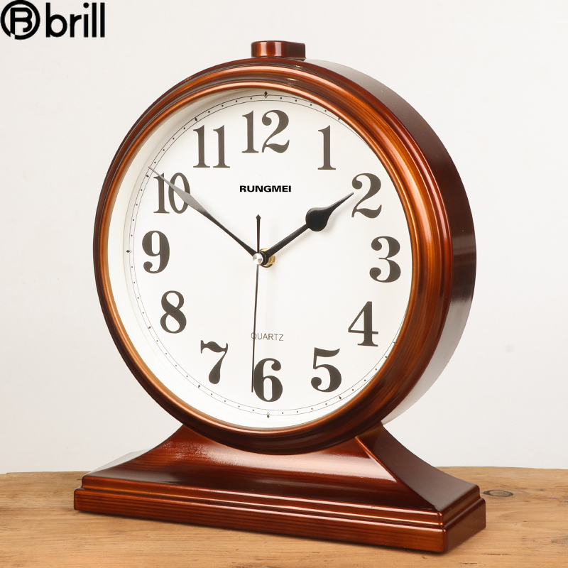 Large Desk Clock Silent Watch Retro Living Room Antique Table Clock Bedroom Decorative Items for Home Unique 50