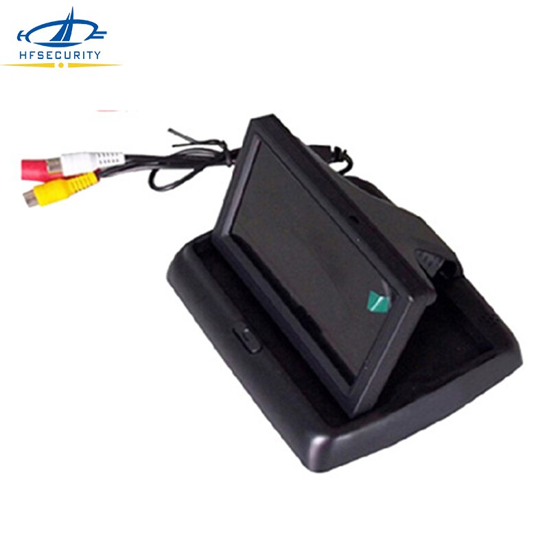 [HFSECURITY] 4.3Inch TFT LCD 272*480 Video Input For Rear View Backup Reverse Camera DVD VCD DC 12V Foldable Screen Monitor