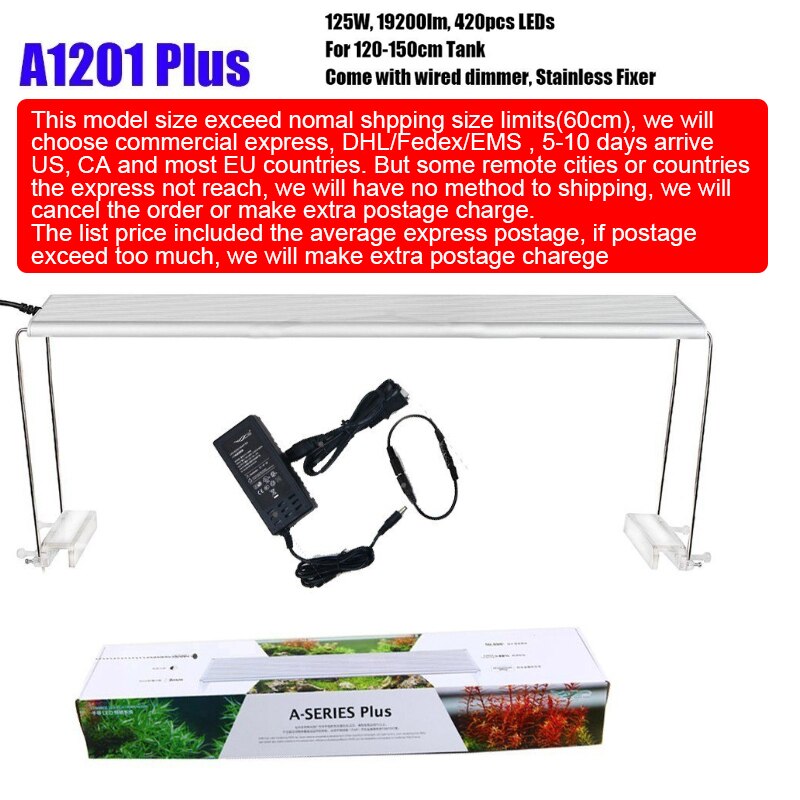 Chihiros, serie A PLUS, iluminación Led de Aquarum, luz de crecimiento para plantas, tapa o fijación colgante con Control remoto de brillo