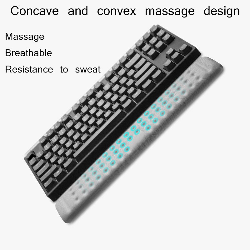 Voor Kantoor Gaming Toetsenborden Toetsenbord Polssteun Ondersteuning Kussen Comfortabele Memory Foam Gewatteerde Ergonomische Pols Kussen