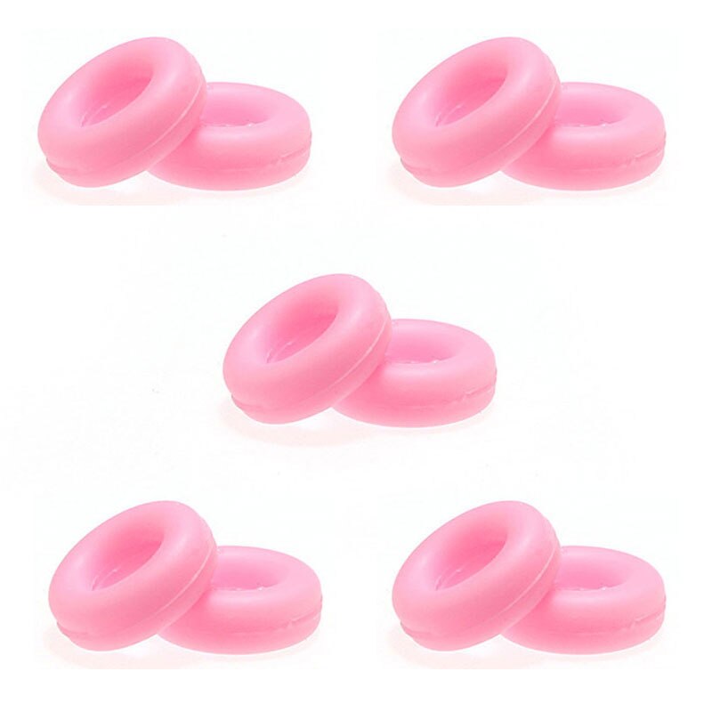5Pairs Round Glasses Ear Hooks Eyeglasses Sports Temple Tips Anti Slip Silicone Grips Eyewear Accessories Silicone Non-slip: Pink