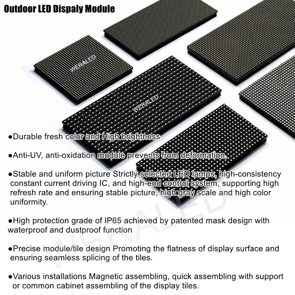 Outdoor P5 SMD Full Color LED Video Wall Module 320*160mm 64*32 Pixels P5 Outdoor LED Signboard RGB Panel Unit