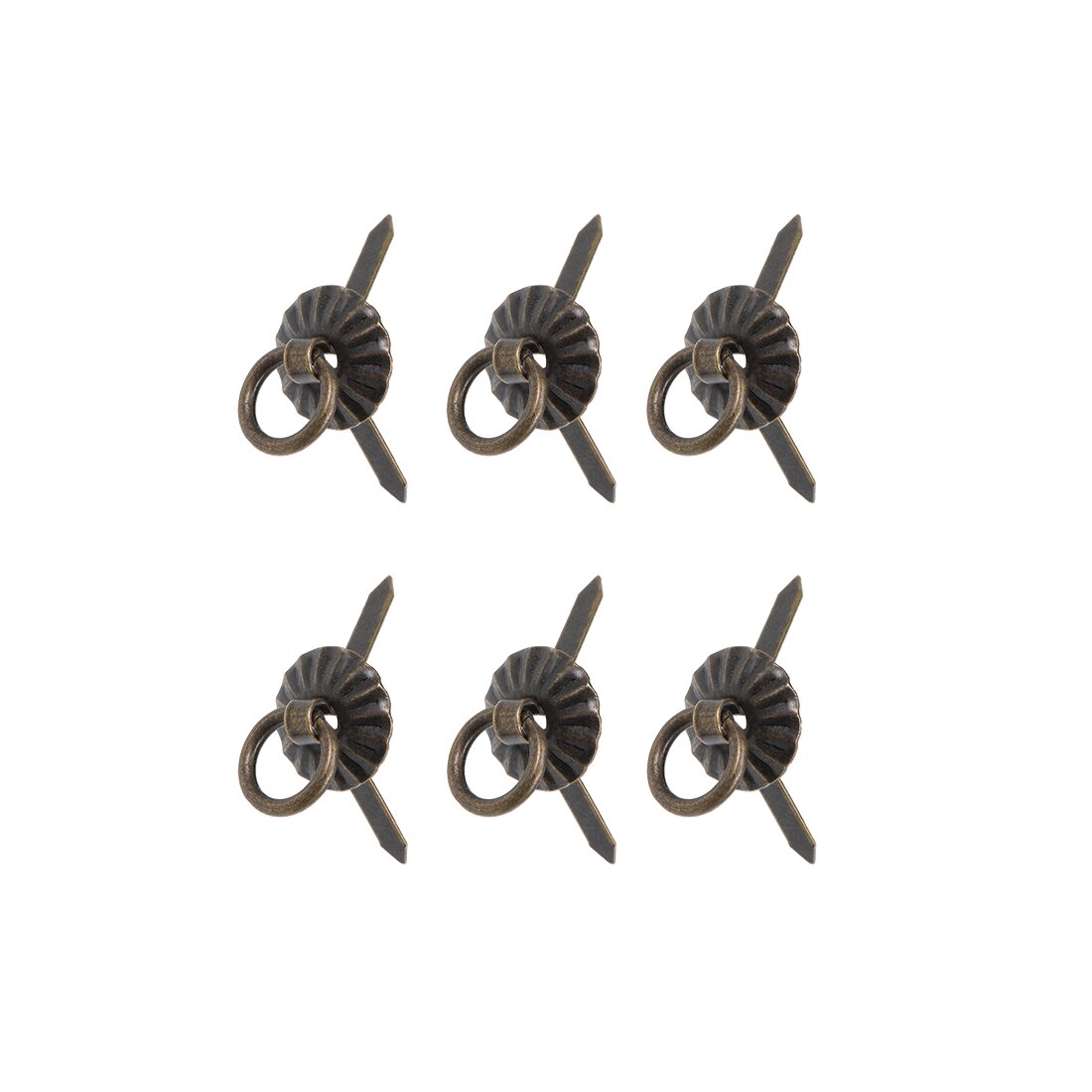 uxcell Uxcell 20-50 Pcs Small Ring Pulls Handle for Decorative Jewelry Box Chest Drawer Cabinet