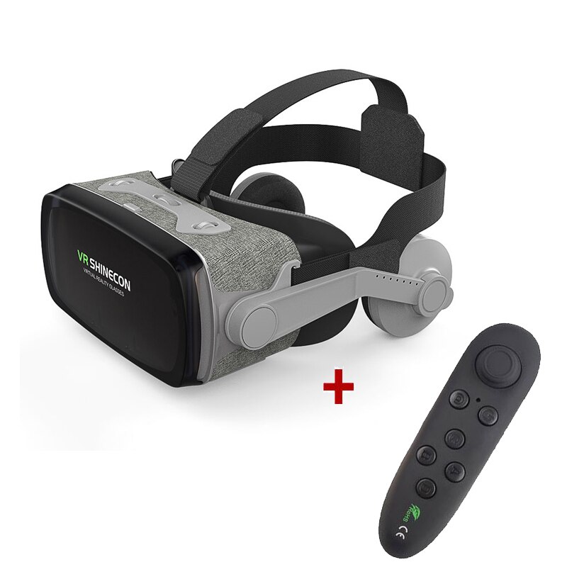 VR SHINECON G07E 3D VR, casque avec écouteurs pour téléphones intelligents Android iOS de 4.7 à 6.0 pouces: W VR park handle