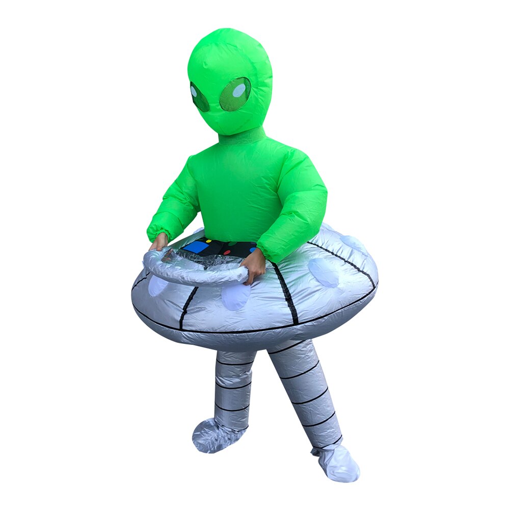 Green Alien Inflatable Clothes Funny Unisex Blow Up Suit Party Mascot Cosplay Costumes for Adult Kids #38: Default Title