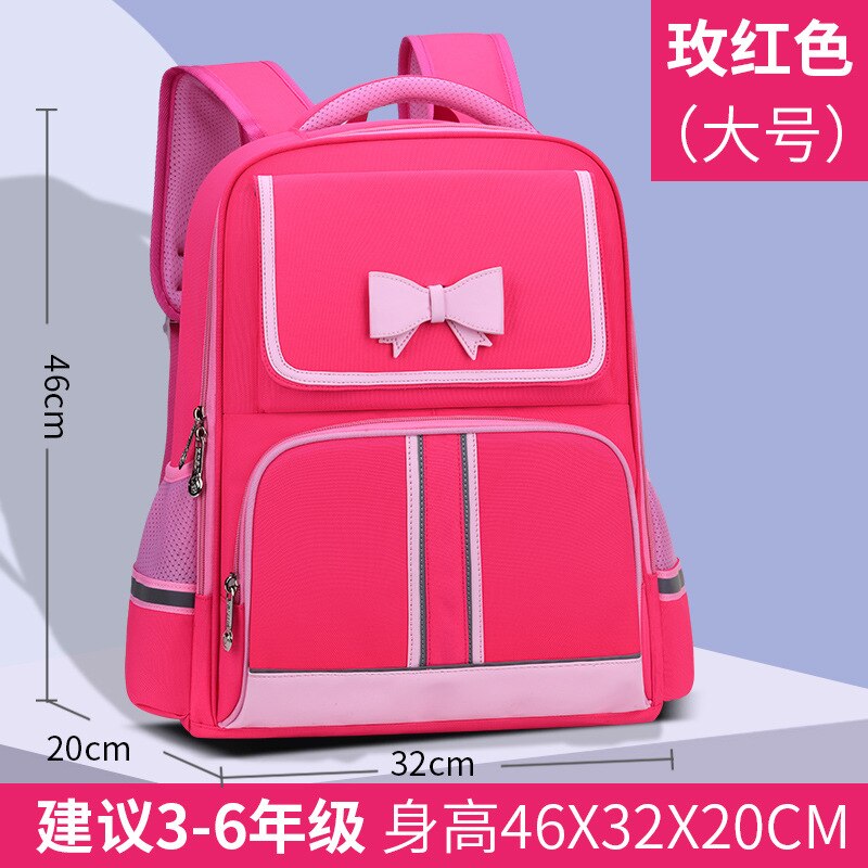 Waterproof children school bags For Girls kids backpacks Children Schoolbags primary School Backpacks kids Mochila Infantil: large pink