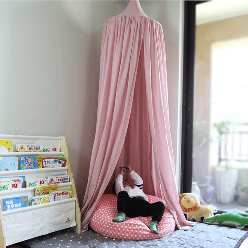 Enfants jouer maison tente enfants jouet tente tipi ronde princesse auvent coton berceau suspendu filet dôme bébé enfants chambre décor