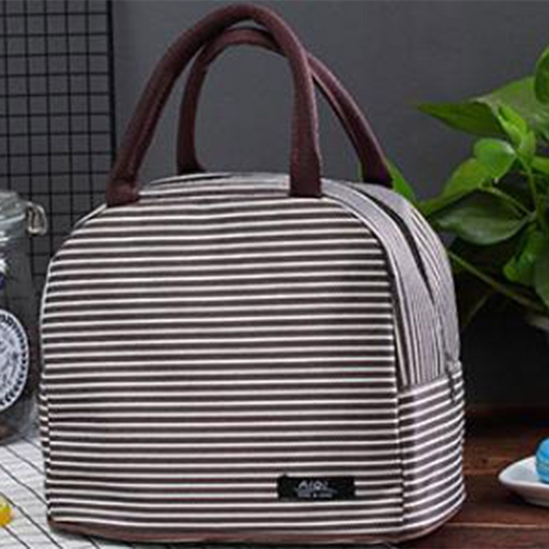 Fiambrera portátil con refrigerador térmico aislado para hombre y mujer, bolso para pícnic, bolsa de almacenamiento, Oxford, impermeable: coffee