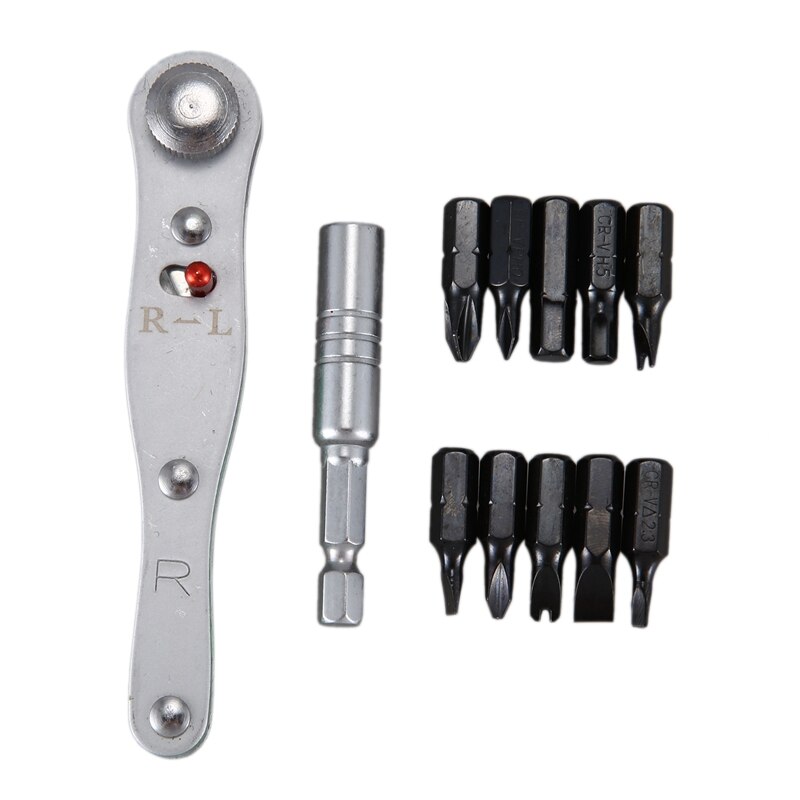 12 Pcs/Set Bicycle Repair Kit Mini Ratchet Screwdriver Tool Durable Multifunctional Mountain Bike Repair Kit Bag
