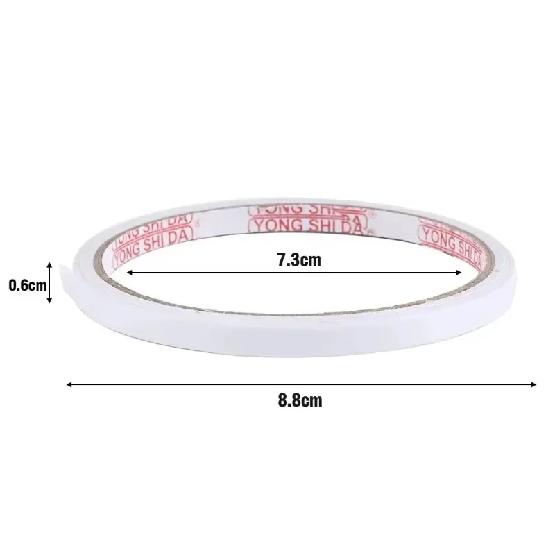 50/1 rotoli di nastro biadesivo ultrasottile bianco forte nastri adesivi strisce di nastro super adesivo per forniture per ufficio domestico