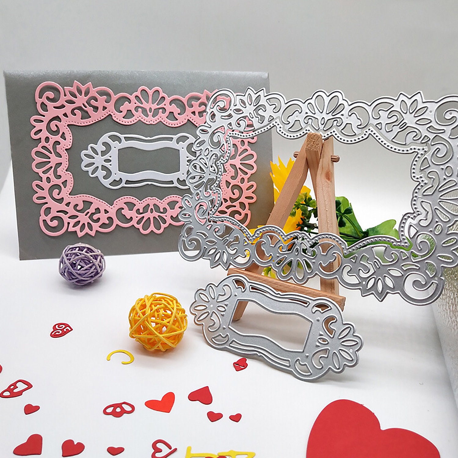 Hollow Out Lace Metal Cutting Dies Stencils Templates Mould for DIY Wedding Invitation Embossing Crafts Scrapbooking