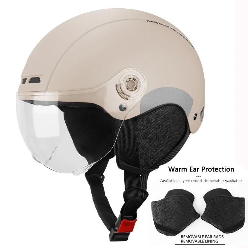 Casco con gafas para patinete eléctrico, pegatina reflectante para bicicleta de montaña o carretera, para adulto